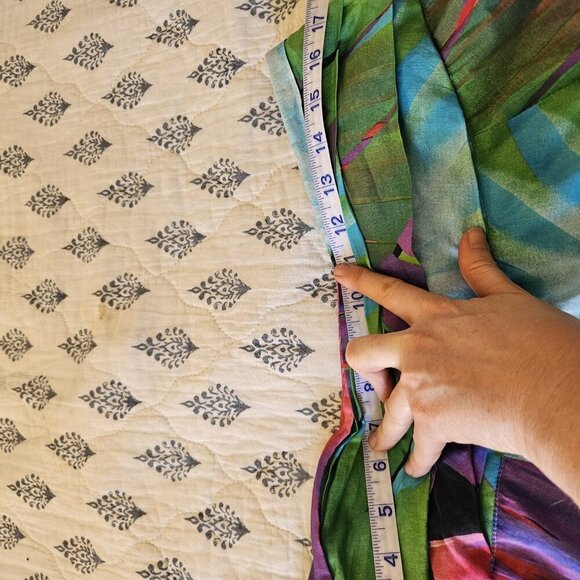 MNG A-Line Tropical Cotton Skirt – Size 10 | Boho Multicolor Summer Vibe - Picture 6 of 14